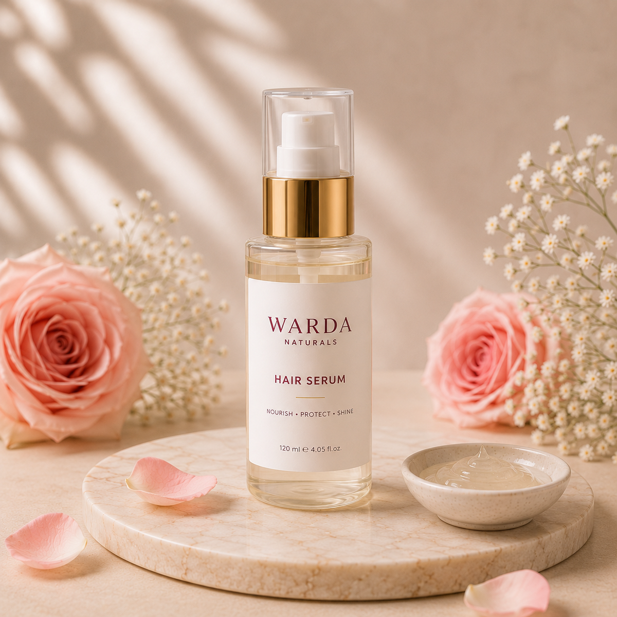 Vitamin E anti-frizz hair serum